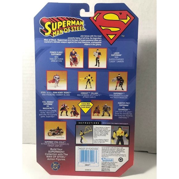 Superman Man Of Steel CONDUIT Action Figure. NEW Kenner 1995 - Picture 2 of 2
